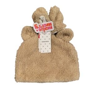 Nordstrom Teddy Bear Hat & Gloves 0-12 months NWT